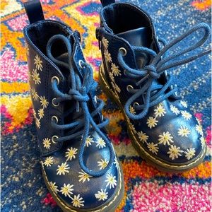 ZARA Blue Sunflower Toddler Boots